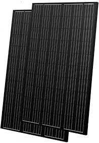 250w έως 290w Μαύρα ηλιακά φωτοβολταϊκά πάνελ Πολυκρυσταλλικό ηλιακό πάνελ