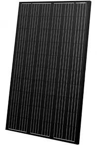 250w έως 290w Μαύρα ηλιακά φωτοβολταϊκά πάνελ Πολυκρυσταλλικό ηλιακό πάνελ