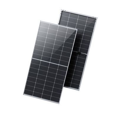 410 Watt IP68 Διπρόσωπα ηλιακά πάνελ Κρυσταλλικά με μαύρο πλαίσιο Μονοκρυσταλλικά HJT