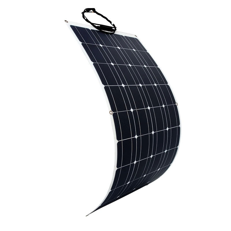 Ελαφρύ και εύκολο στην εγκατάσταση 100w 12v ημι-ευέλικτο ηλιακό πάνελ για αυτοκίνητα πλοία